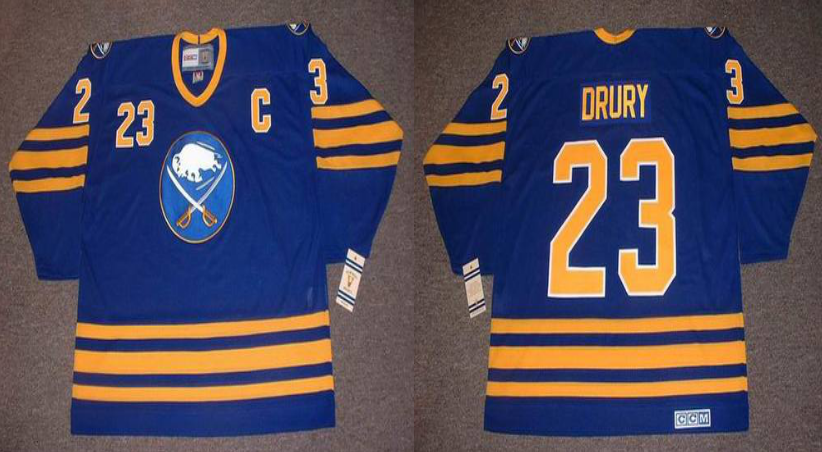 2019 Men Buffalo Sabres 23 Drury blue CCM NHL jerseys